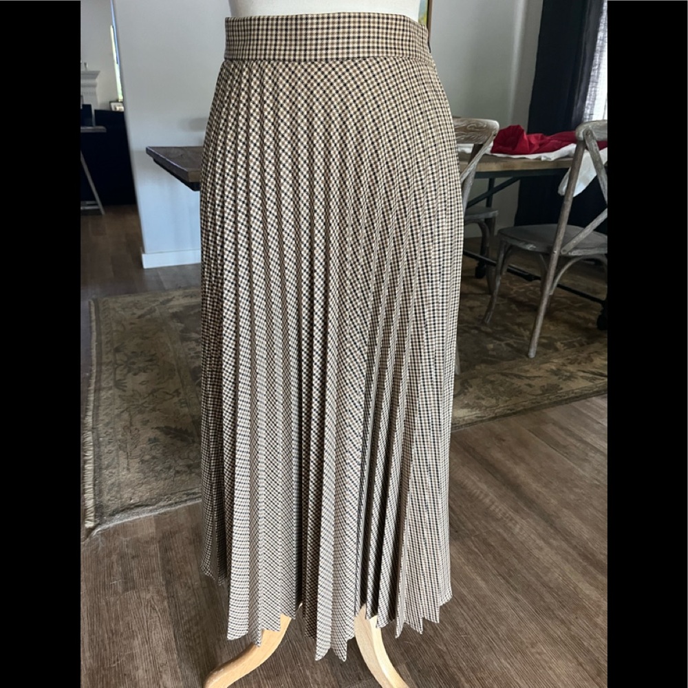 Zara accordion pleated midi skirt small